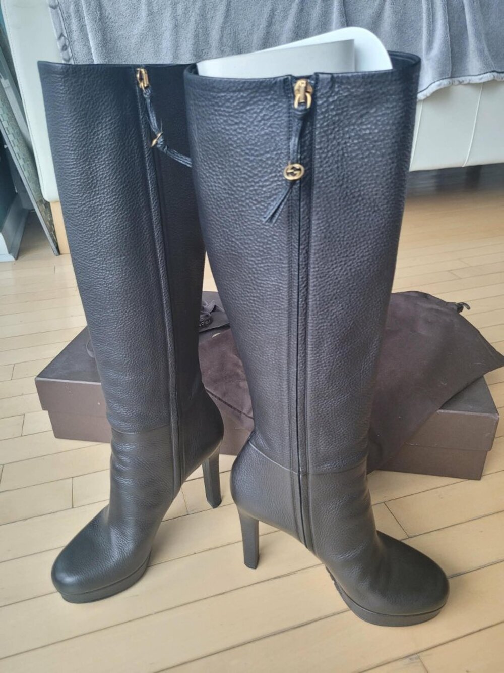 Authentic Leather Gucci Boots